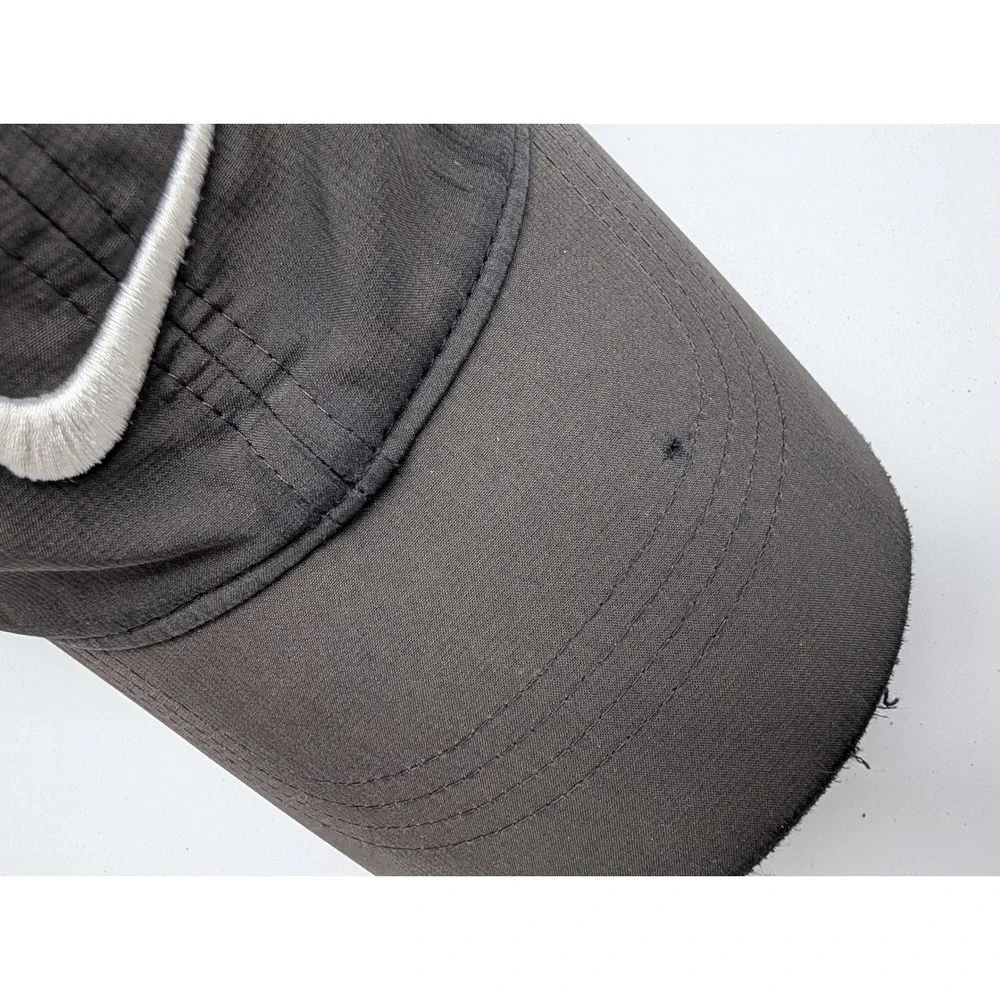 Nike Heritage Adjustable Baseball Cap Dark Gray Distressed Swoosh Hat